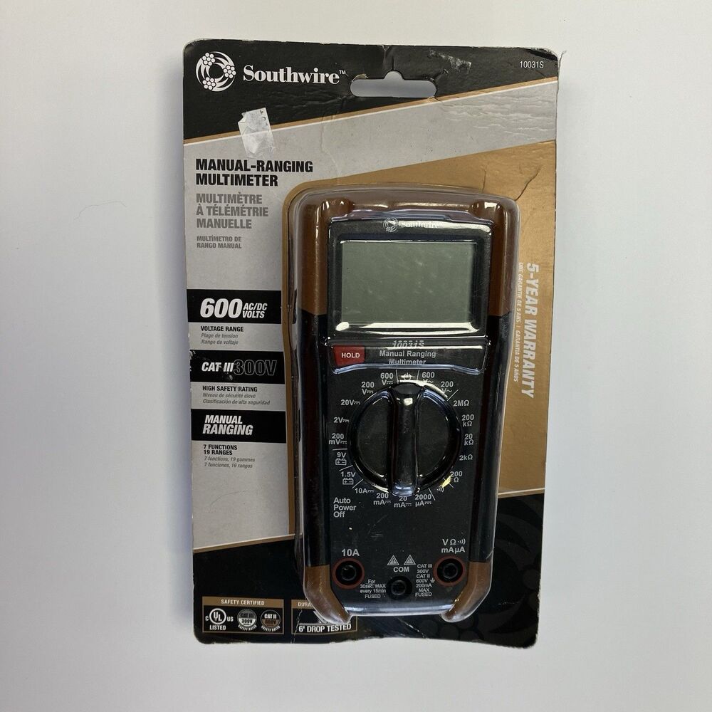 Southwire 10031S 7-Function Digital 600-Volt Multimeter (Battery Included)